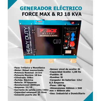 Generador eléctrico 13 KVA